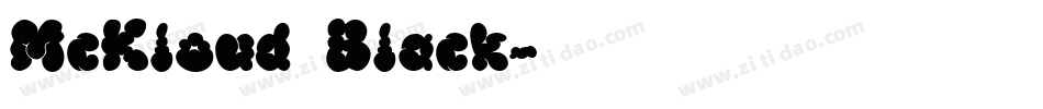 McKloud Black字体转换